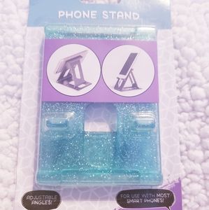 Green Glitter Trifold Phone Holder. NWT